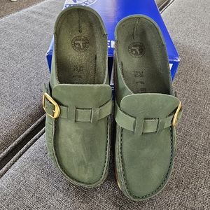 Birkenstock Buckley clogs in Thyme green..BRAND NEW